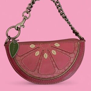 Coach Pink and Gold Shoulder Bag